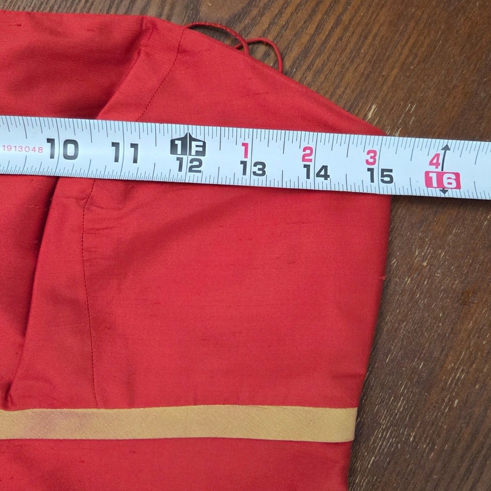 Aria Y2k taffeta red cocktail dress homecoming empire waist womens size 4 - Picture 10 of 12